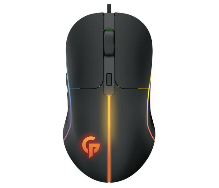 Porodo PDX311-BK RGB Wired Gaming Mouse- Black - Zoom Image 1