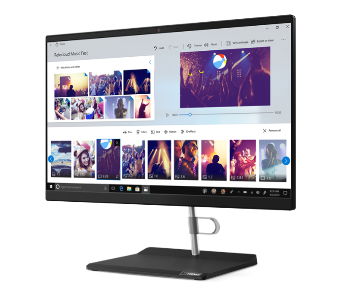 Lenovo 11LC0039UM AIO V30A 21.5 Inch FHD Intel Core i3 1005G1 Processor 4GB DDR4 RAM 1TB HDD Integrated Intel UHD Graphics DOS - Black - Zoom Image 5