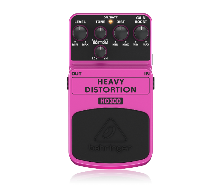 Behringer HD300 Heavy Metal Distortion Effects Pedal - Pink - Zoom Image 1