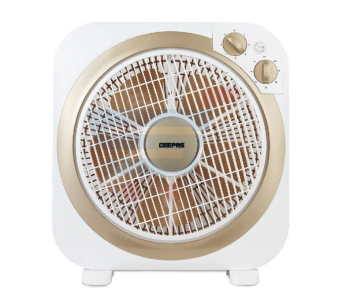 Geepas GF9498 Geepas 12 Inch 50 Watts Box Fan With Timer Function - White - Zoom Image