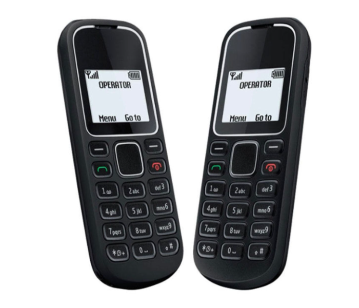 1280 Set Of 2 Mobile Phone - Black - Zoom Image 1