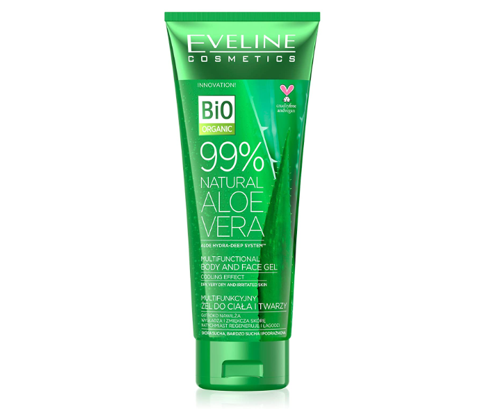 Eveline 66693 250ml 99% Natural Aloe Vera Body and Face Gel - Zoom Image