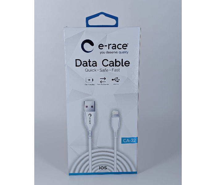 E-Race CA-32 Data Cable for iphone - White - Zoom Image 1