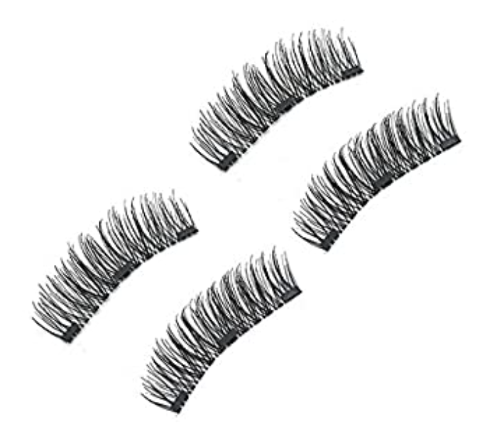 Abelyn ML00524P3 3 Magnetic Lashes Natural Handmade Reusable Magnets False Eyelashes Extensions Makeup No Need Adhesives - Black - Zoom Image 3