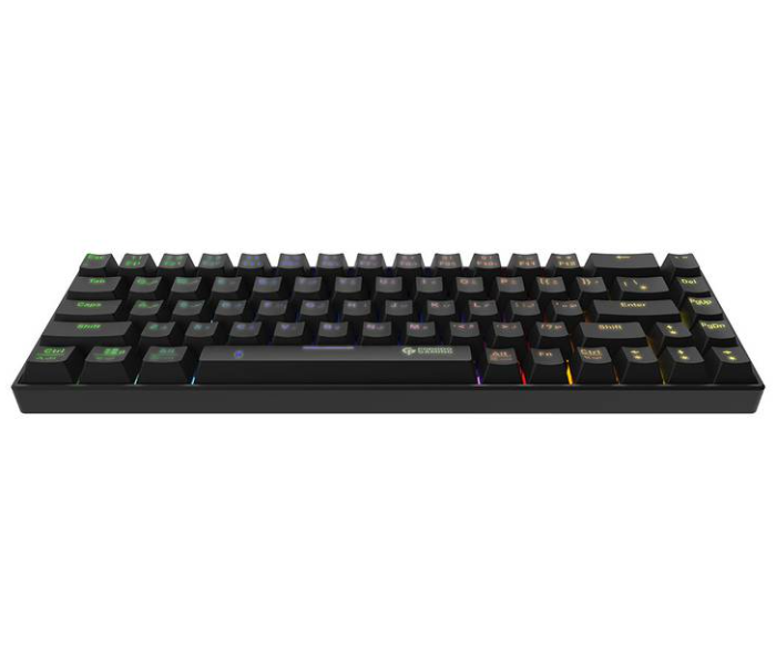 Porodo PDX214-BK 68 Keys Gaming Keyboard with Bluetooth Dual Version - Black - Zoom Image 2