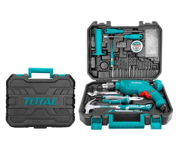 Total THKTHP1152 115 Pcs 680w Impact Drill Tools Set With Small Accessories Included - Blue - Zoom Image 2