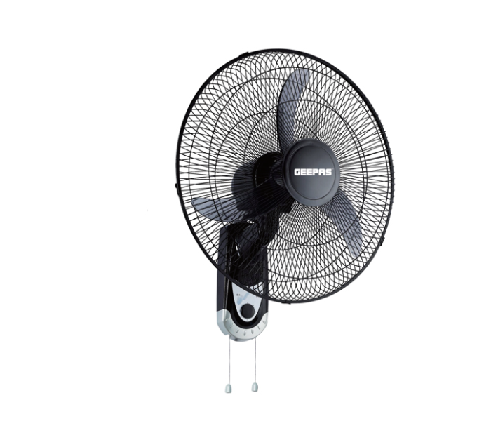 Geepas GF9402 Non Rechargeable Wall Fan - Black - Zoom Image