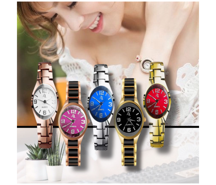 5 Piece Classic Color Analog Watch for Women - Zoom Image