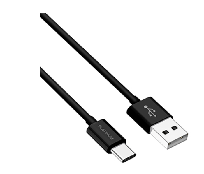 Platinum P-CBVTC1BK Vital Series 1.2M Type-C Cable - Black - Zoom Image 2