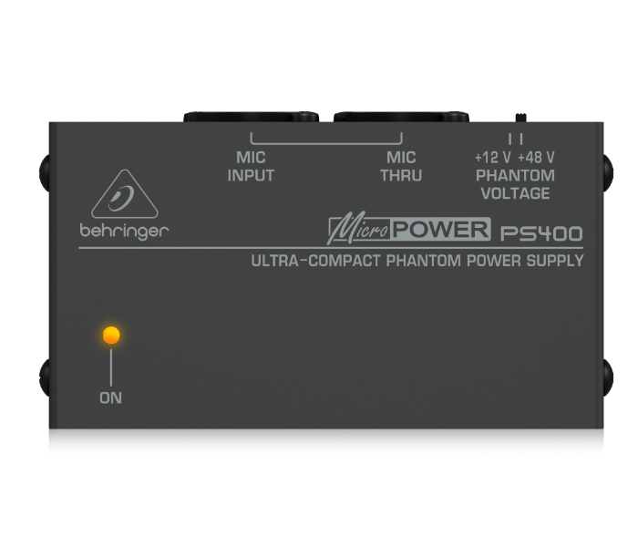 Behringer Microphono PS400 Ultra-Compact Phantom Power Supply - Black - Zoom Image 1