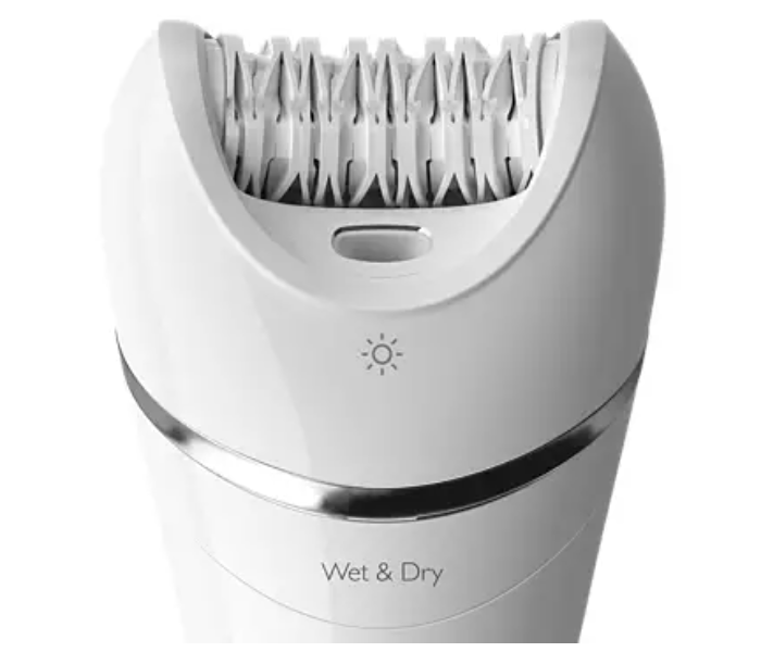 Philips BRE710/01 8000 Series Wet and Dry Epilator for Women - White - Zoom Image 3