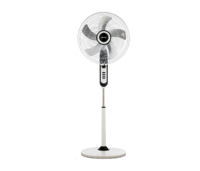 Geepas GF9579 18 Inch 60 Watts Portable Stand Fan - White - Zoom Image