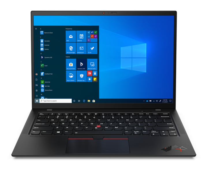 Lenovo 20XW005TAD X1 CARBON 14 Inch WUXGA Intel Core i7 1165G7 Processor 16GB RAM DDR4 1TB SSD Integrated Intel Iris Xe Graphics Windows 10 Pro - Black - Zoom Image 1