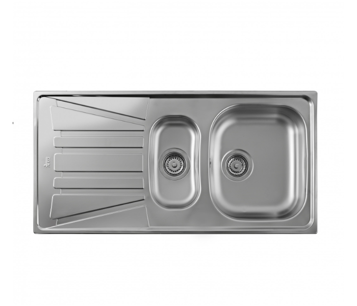 Teka BASICO 1 ½ B 1D One and Half Bowl and One Drain Kitchen Sink - Stainless Steel - Zoom Image 1