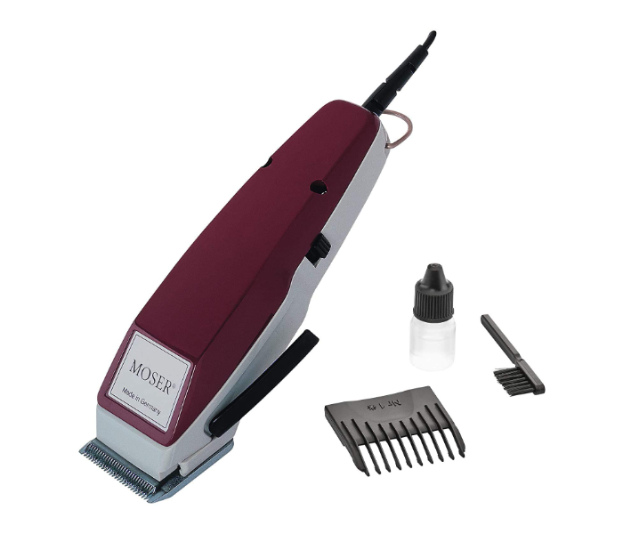 Moser 1400-0150 Professional Corded Hair Clipper for Men - Burgundy - Zoom Image 8