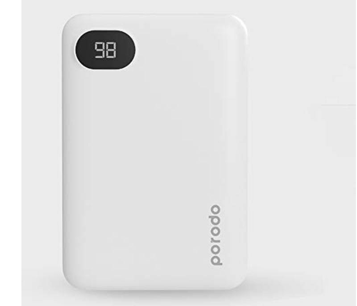 Porodo PD-PBFCH002-WH 10000mAh 4 Port Power Bank - White - Zoom Image 1