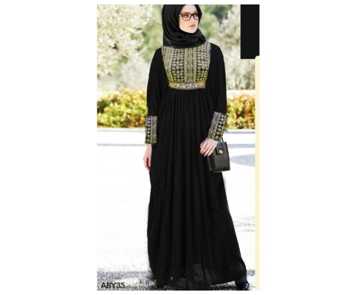 BY03 Casual and Fashionable 52 Sized Abaya for Women - Black - Zoom Image