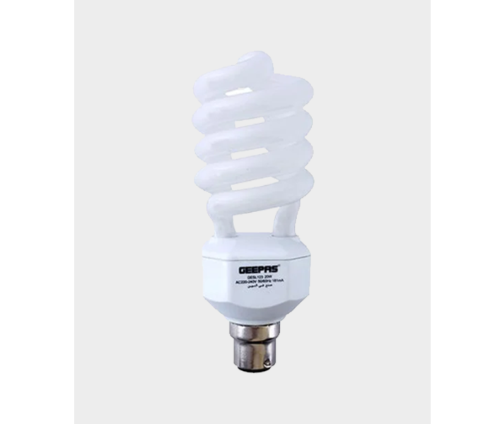 Geepas GESL123N Spiral Energy Saving Lamp - White - Zoom Image 1