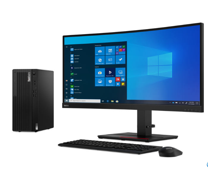 Lenovo 11EV0032AX ThinkCenter M70T TWR Intel Core i7 10700 Processor 4GB DDR4 RAM 1TB HDD Integrated Intel UHD Graphics 630 DOS - Black - Zoom Image 2