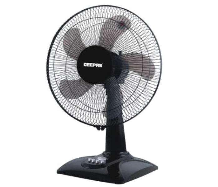 Geepas GF9623 16 Inch 60 Watts Portable Table Fan - Black - Zoom Image