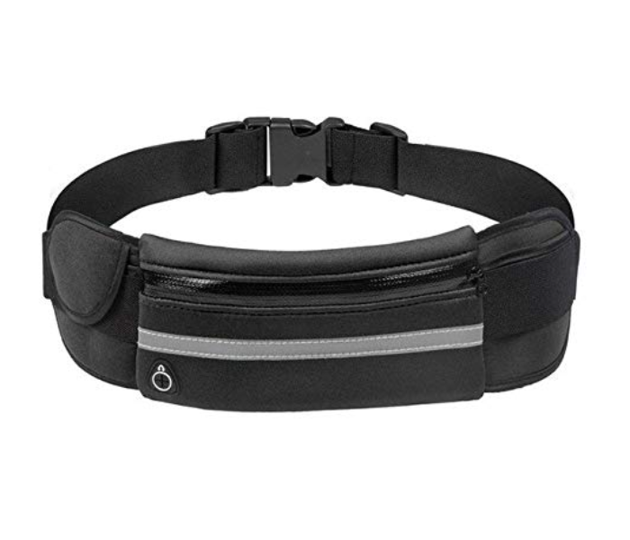 Running Belt with Extender Fanny Pack Pouch Bag - Black - Zoom Image 1