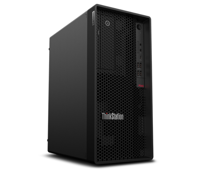 Lenovo 30DH00GGAX Think Station P340 TWR Intel Core i7 10700 Processor 8GB DDR4 RAM 512GB SSD Intel UHD Graphics 630 Windows 10 Professional 64 - Black - Zoom Image 1