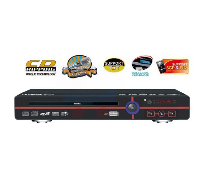 Olsenmark OMDVD1014 5.1 Channel 15 Watts DVD Player With USB 2 - Black - Zoom Image 2