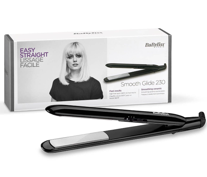 Babyliss ST240SDE 2 Digital Heat Settings Ceramic Coated Plates Hair Straightener - Black - Zoom Image 2