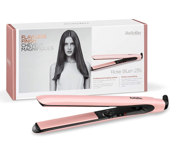 Babyliss 2498PRSDE Titanium Ceramic Coated Plates Hair Straightener - Pink - Zoom Image 2