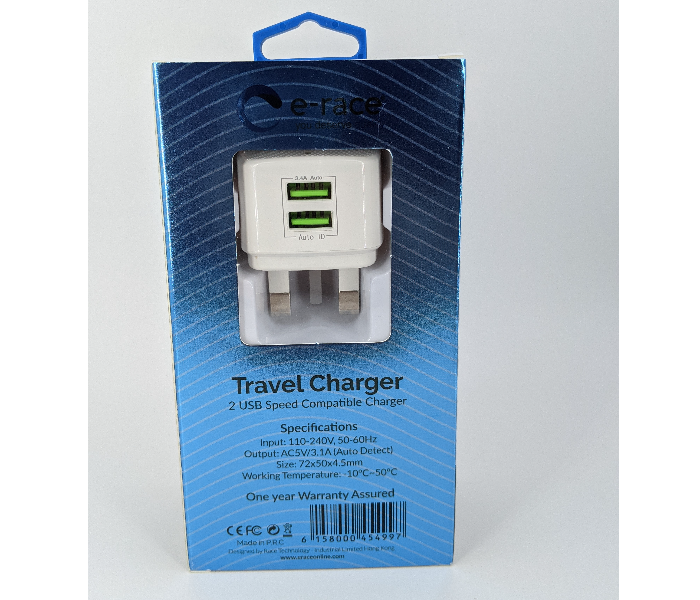 E-Race Ultra Power Charger for iphone - White - Zoom Image 2