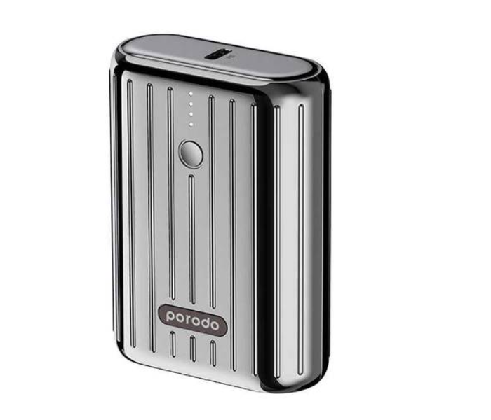 Porodo PD-PBFCH001-SL 10000mAh 18Watts Power Bank - Silver - Zoom Image 4