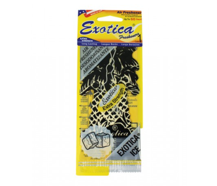 Exotica 63831 Palm Tree Flag Ice Air Freshener - Zoom Image