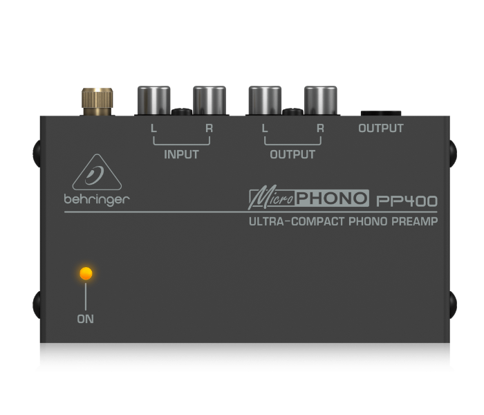 Behringer Microphono PP400 Ultra-Compact Phono Preamp - Black - Zoom Image 1