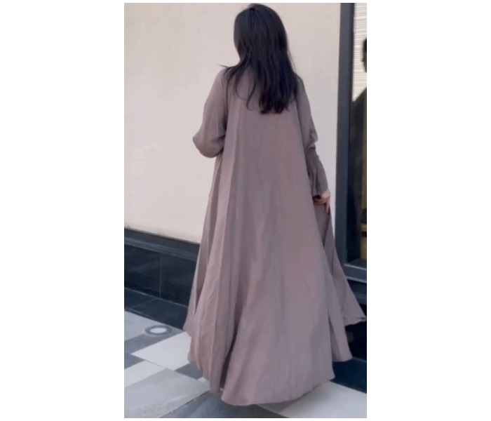 7394 Kayan High Quality Arab Fashion 60 Sized Abaya for Women - Beige  - Zoom Image 4