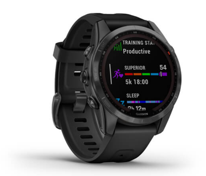 Garmin 010-02539-13 Fenix 7S Solar Slate Grey with Black Band - Zoom Image 3