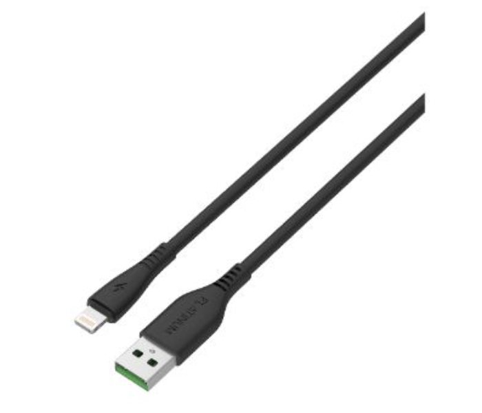 Platinum P-CBFLLBK 1M Flex Series 2.4A Lightning Cable - Black - Zoom Image 3