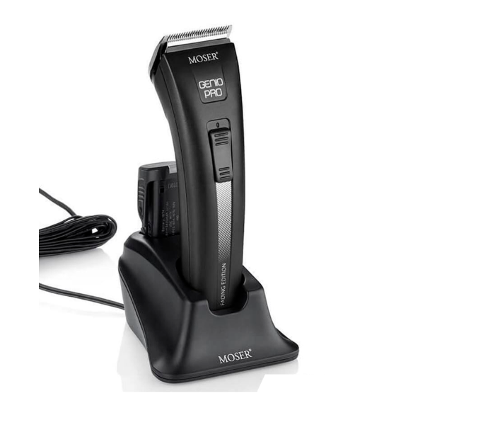 Moser 1874-0053 Genio Pro Fading Edition Hair Clipper with Interchangeable Battery for Men - Black - Zoom Image 1