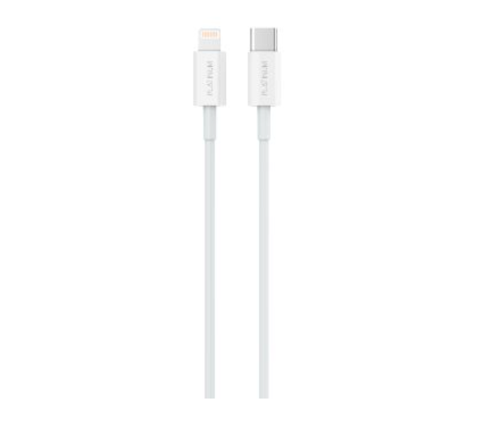 Platinum P-CBVTCLWH 1M Vital Series PD Lightning Type-C Cable - White - Zoom Image 1