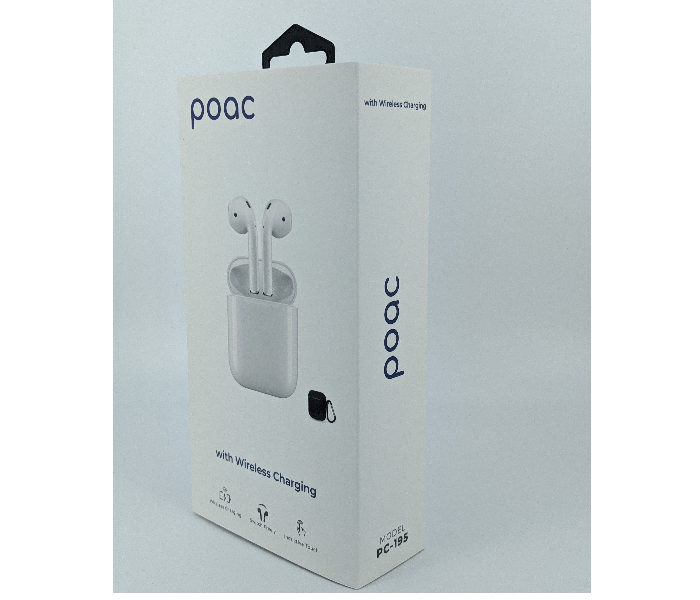 Poac PC-195 Wireless Airpod - White - Zoom Image 4