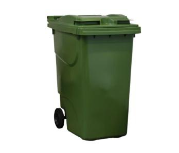 Outdoor 360 Litre Trash Can Large Recycling Garbage Container Bin - Green - Zoom Image