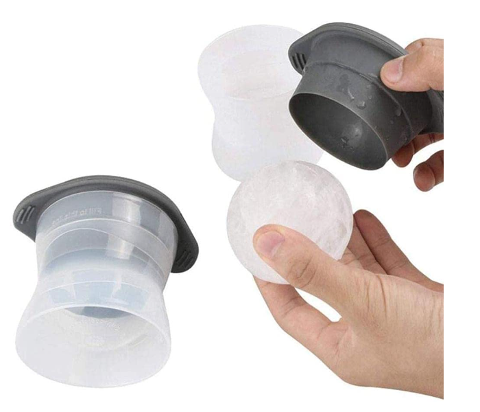 2.5 Inch Round Ice Cube Molder with Lid Silicone Sphere - Zoom Image 5