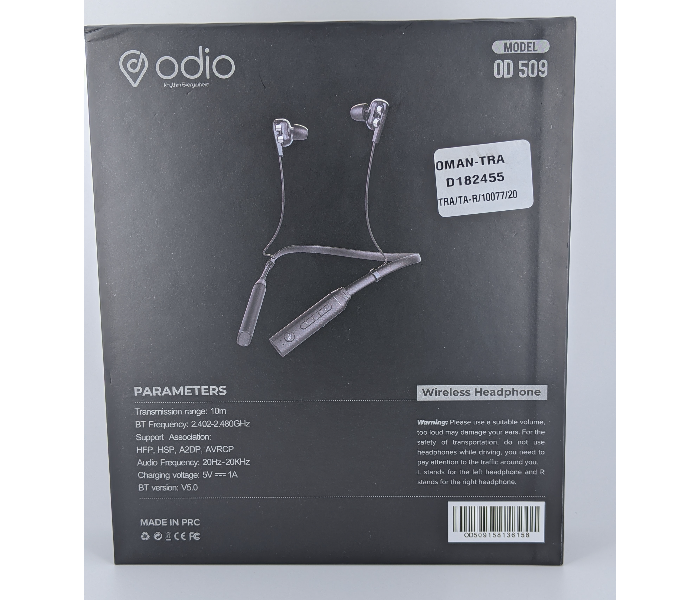 Odio OD509 Wireless Headphone - Black - Zoom Image 2