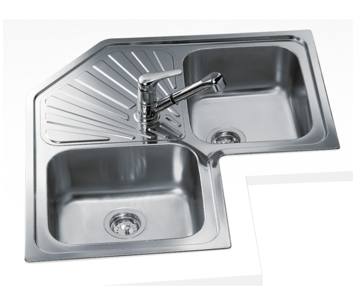 Teka CLASSIC ANGULAR 2B 1D Double Bowl and One Drain Kitchen Sink - Stainless Steel - Zoom Image 2