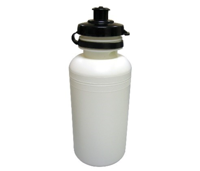 VS079 Sports Water Bottle with Lid - White and Black - Zoom Image