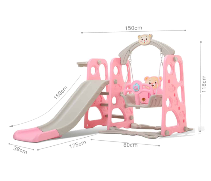 359 Best 3 in 1 Baby Playground for Kids - Pink - Zoom Image