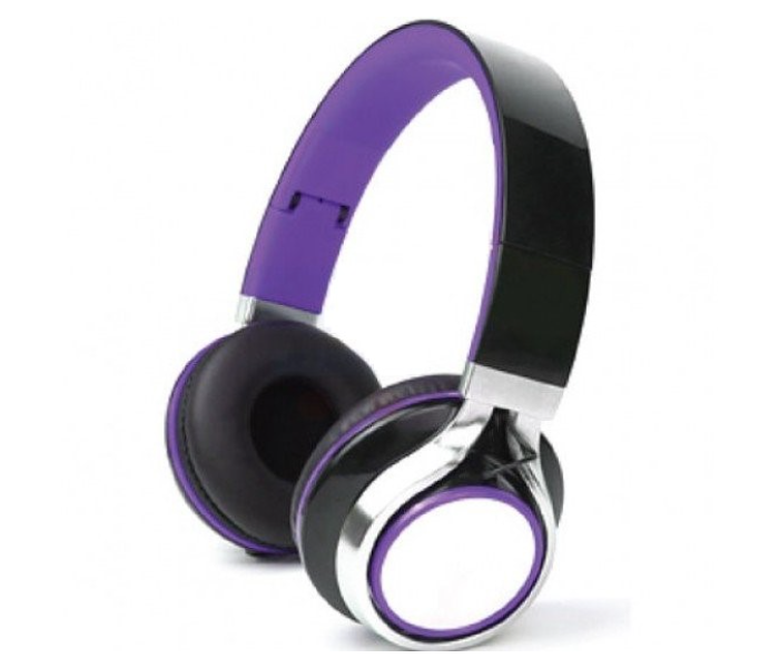 Olsenmark OMHP1259 Streo Headphone With Mic - Purple and Black - Zoom Image