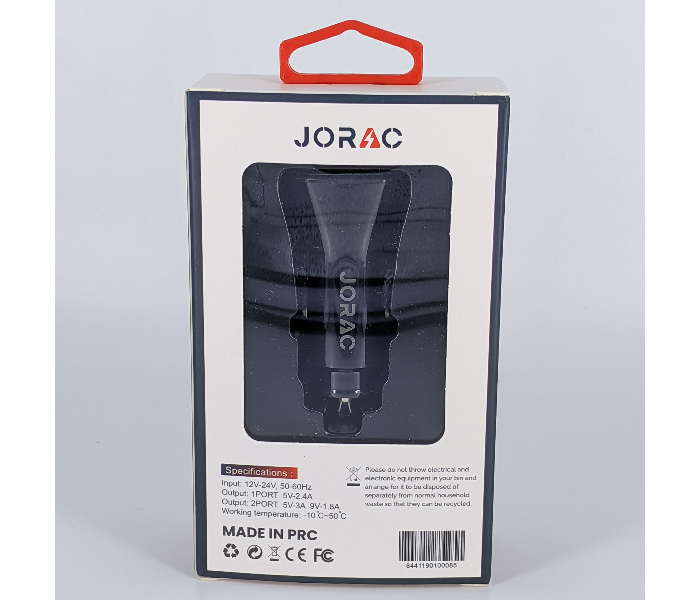 Jorac RA-85 Fast Car Charging Adaptor - Black - Zoom Image 3