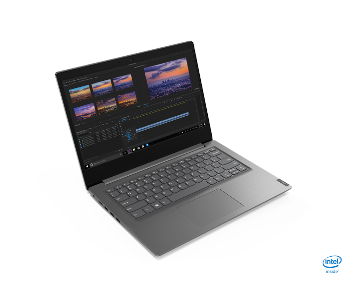 Lenovo V14-ILL 82C401EBAK 14Inch FHD Intel Core i3-1005G1 Processor 4GB RAM 1TB HDD Intel HD Graphics DOS with Free Bag - Grey - Zoom Image 2
