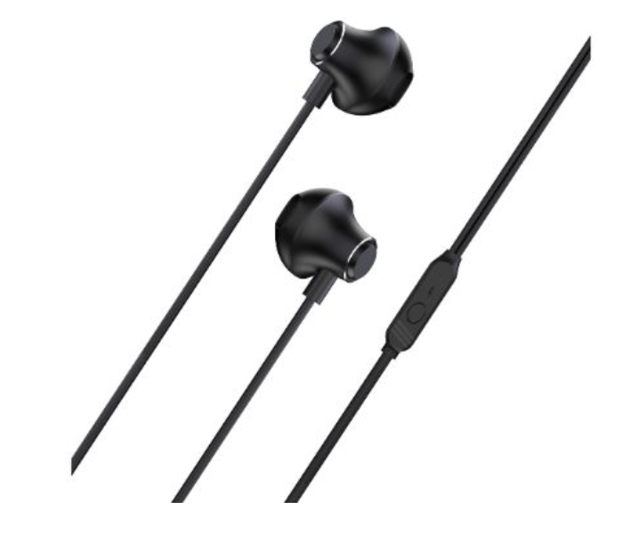 Platinum P-EPHBLNDBK Blend Series 3.5mm Metal Stereo Wired Earphones - Black - Zoom Image 2