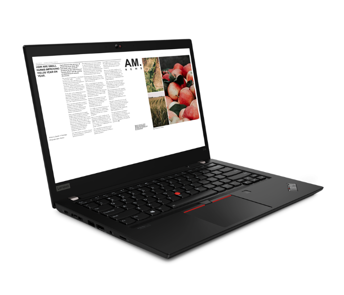 Lenovo 20W000RAAD T14 14 Inch FHD Intel Core i7 1165G7 Processor 16GB DDR4 RAM 512 SSD Integrated Intel Iris Xe Graphics Windows 10 Pro - Black - Zoom Image 3